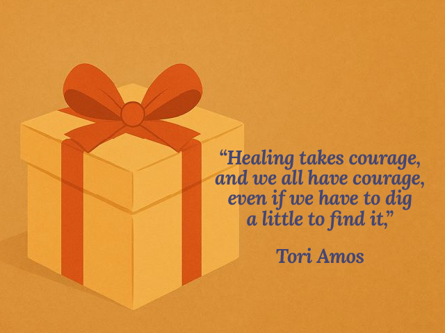 Self-compassion during eating disorder recovery – Tori Amos quote visual